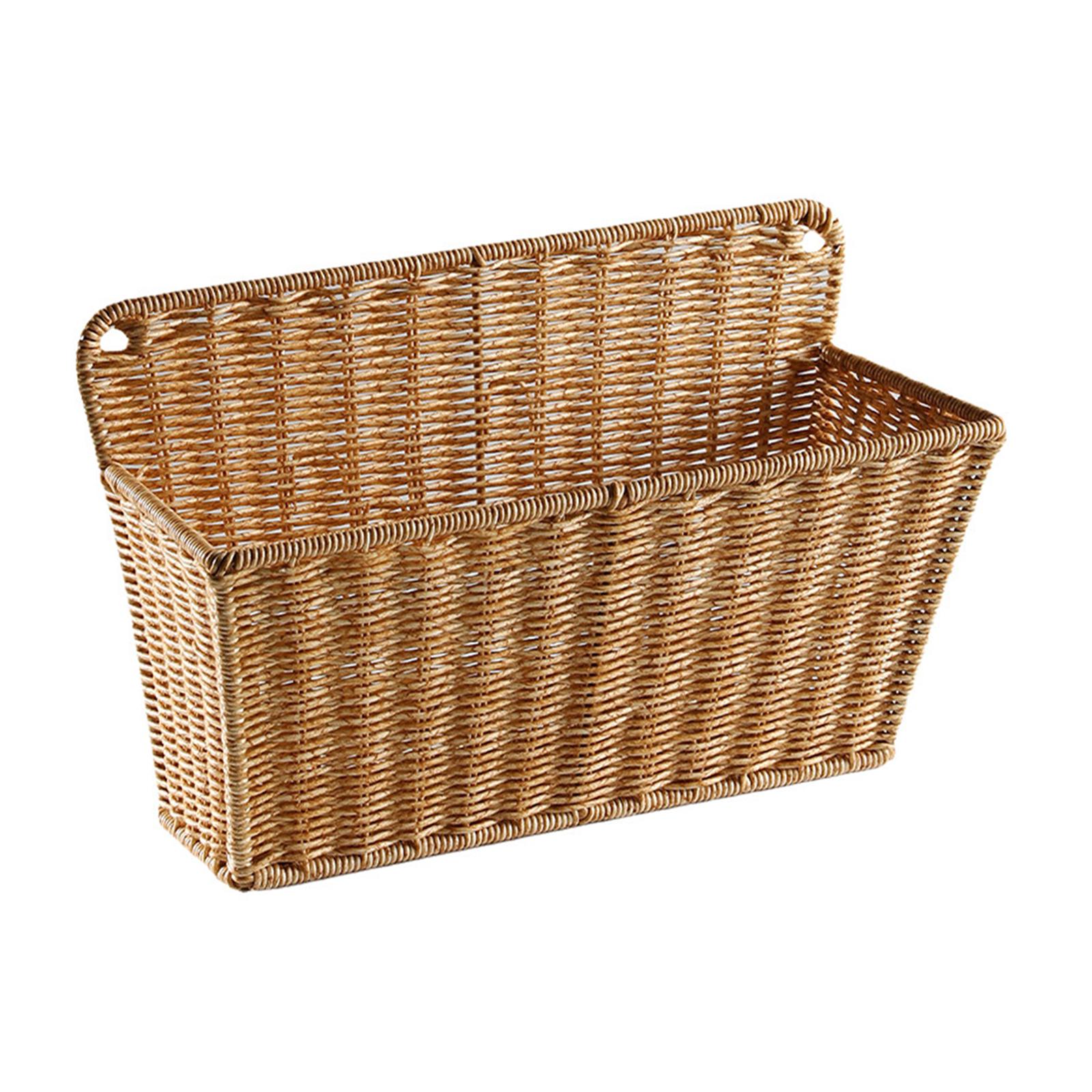 Home Essentials Bathroom Storage - Panier de rangement mural tressé de