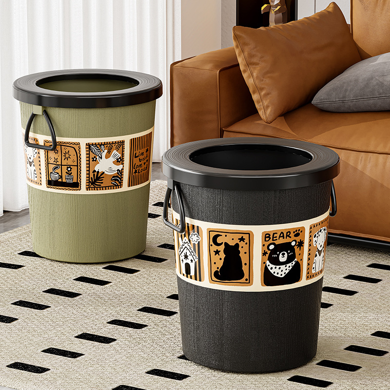 Home Essentials Bathroom Storage - Grand poubelle de Style Vintage, esthétique
