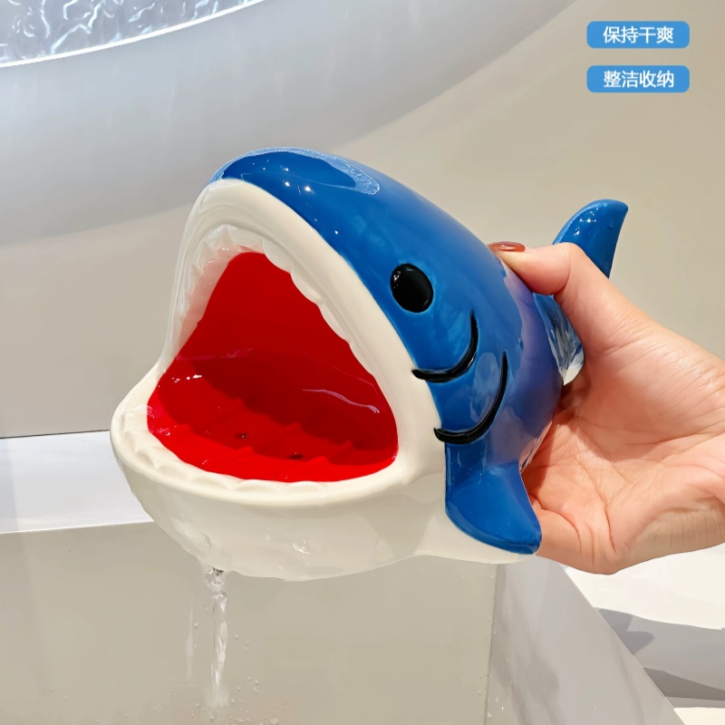 Home Edit Bathroom Storage - Porte-savon créatif en forme de requin