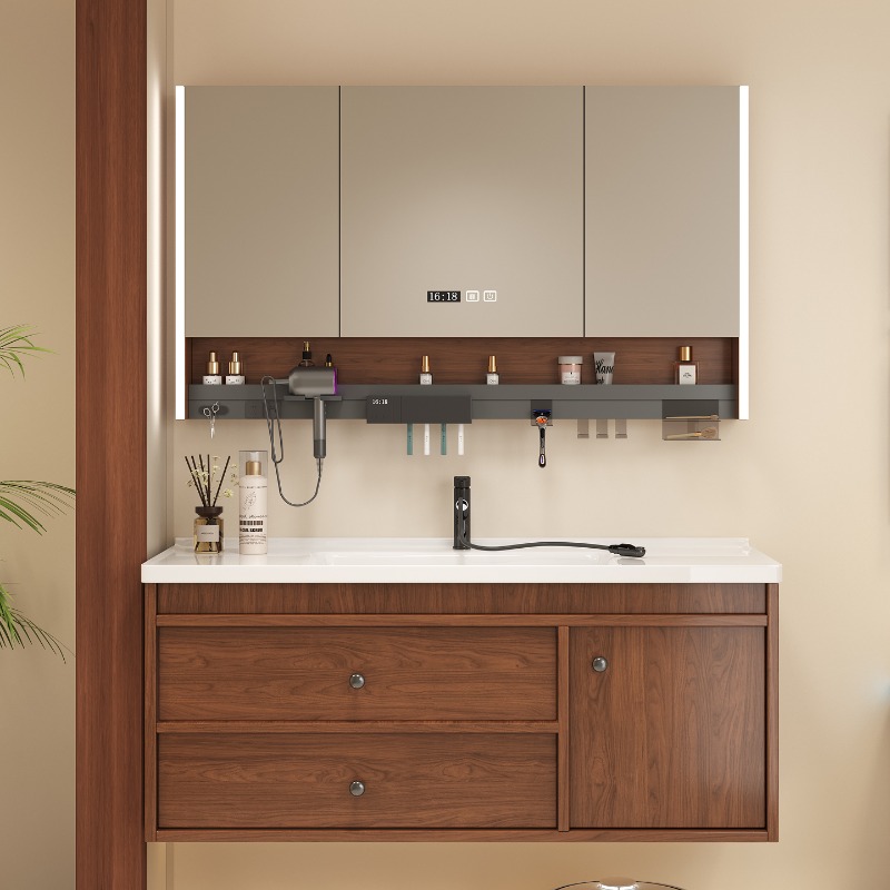 Home Bathroom Vanity Combo - Meuble de salle de bain blanc,