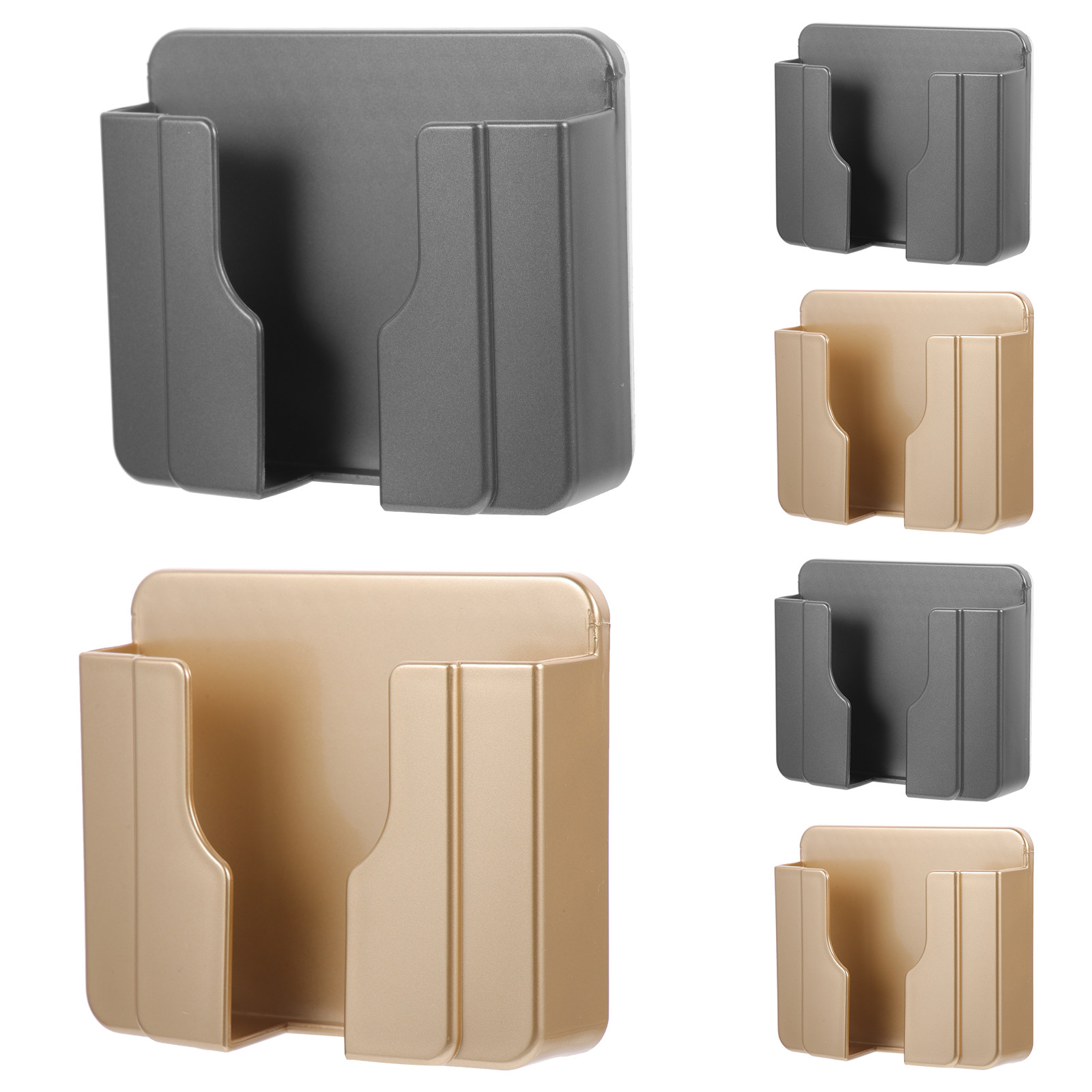 Home Bathroom Organizer - 6 supports muraux adhésifs pour téléphone,
