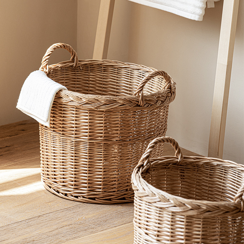 Panier à linge tissé avec poig - Home Essentials Bathroom Storage avis et prix