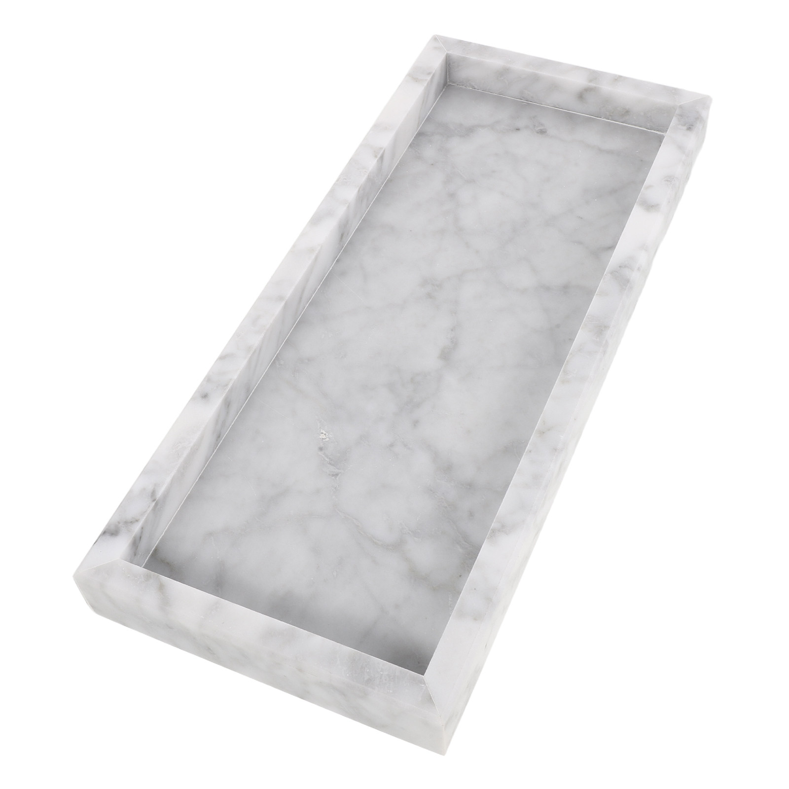 Plateau rectangulaire en marbr - Home Bathroom Organizer avis et prix