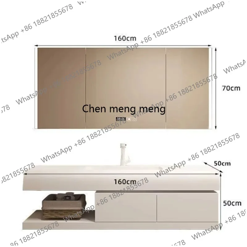 Meuble de salle de bain modern - Home Bathroom Vanity Combo avis et prix