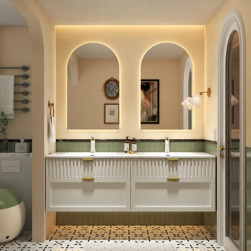 Meuble de salle de bain style  - Home Bathroom Vanity Combo avis et prix