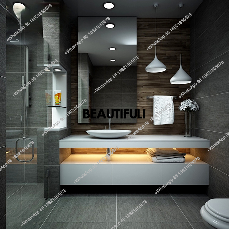 Armoire de salle de bains mode - Home Bathroom Vanity Combo avis et prix