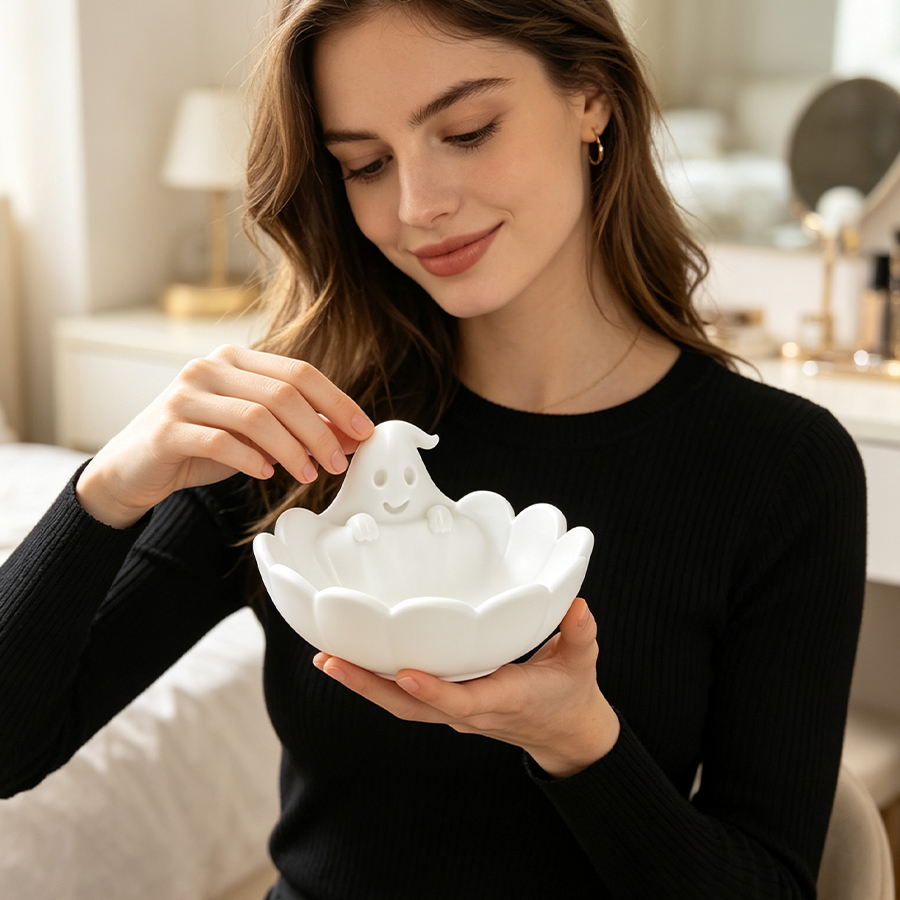 Plateau à bijoux blanc mat 3D  - Home Essentials Bathroom Storage avis et prix